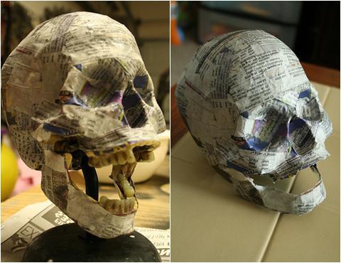 Hoe maak je een schedel van papier: we beheersen onszelf