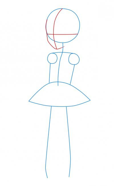 hoe je een meisje in een jurk kunt tekenen