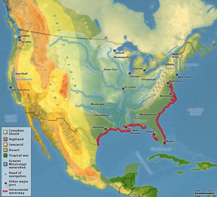 Noord-Amerika geografische locatie en geschiedenis van de studie