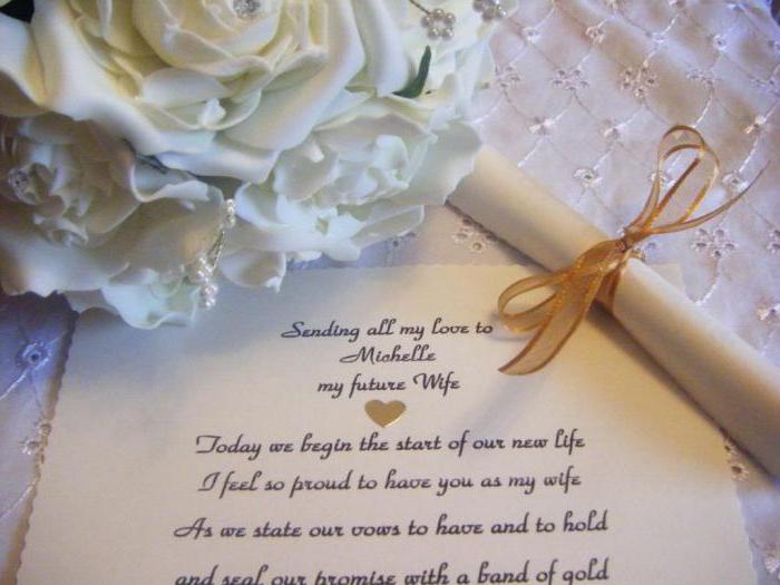 wensen voor de pas getrouwden voor de bruiloft in hun eigen woorden